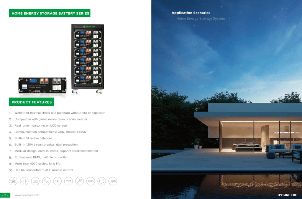 Home energy storage battery series